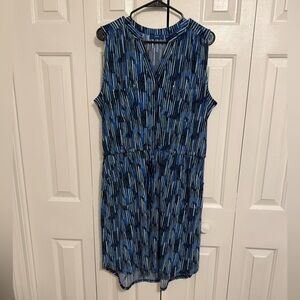 Apt. 9 Blue and Black Striped Dress